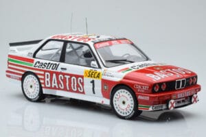 BMW M3 E30 Bastos #1 R. Ravaglia / E. Pirro / E. Van de Poele 24 Hours of Spa 1991 IXO 1:18 18RMC081A Metall - pilt 4/6