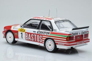 BMW M3 E30 Bastos #1 R. Ravaglia / E. Pirro / E. Van de Poele 24 Hours of Spa 1991 IXO 1:18 18RMC081A Metall - pilt 5/6