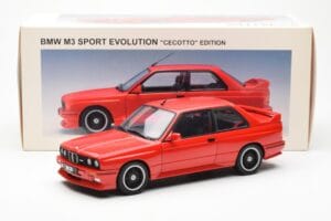 BMW M3 E30 Sport Evolution Cecotto Edition Punane AUTOart 1:18 70566 Metall - pilt 8/8