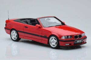 BMW M3 E36 Kabriolett Punane Otto 1:18 OT1048 Vaik - pilt 4/6