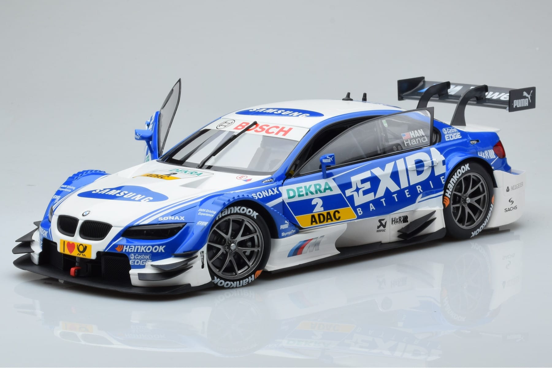 BMW M3 #2 BMW Team RMG A.J. Hand DTM 2012 Minichamps 1:18 100122202 Metall - pilt 2/8