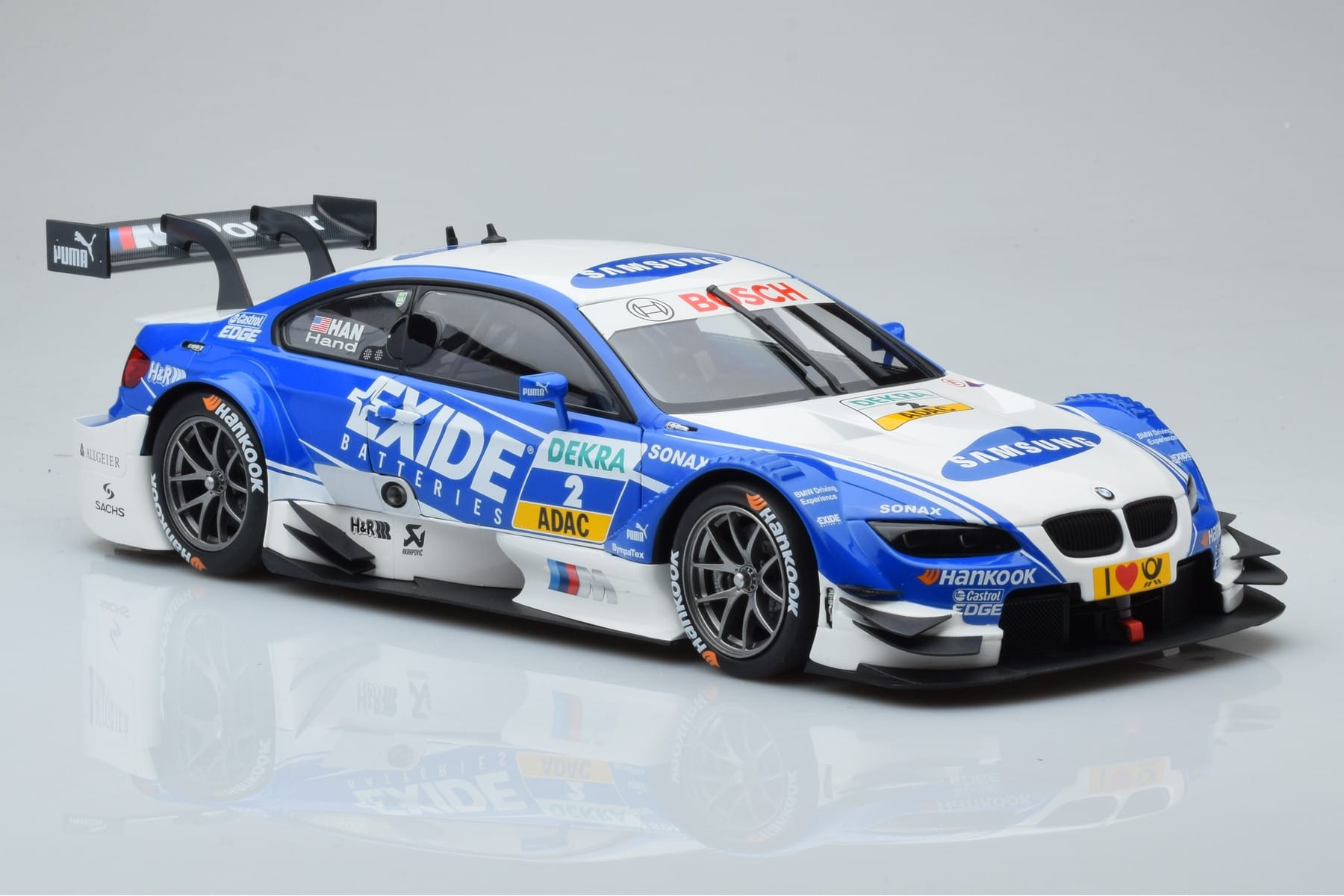 BMW M3 #2 BMW Team RMG A.J. Hand DTM 2012 Minichamps 1:18 100122202 Metall - pilt 5/8