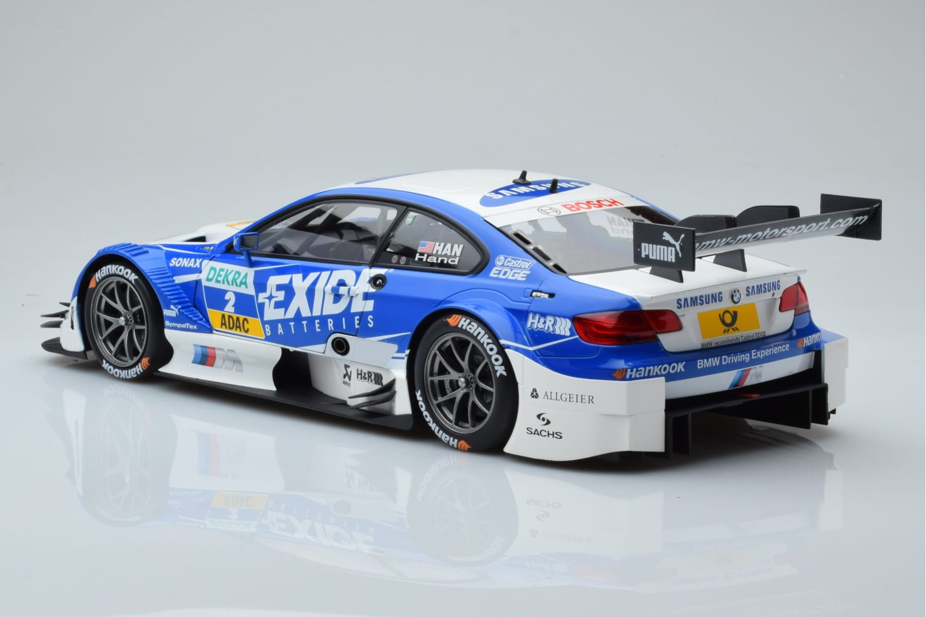 BMW M3 #2 BMW Team RMG A.J. Hand DTM 2012 Minichamps 1:18 100122202 Metall - pilt 6/8