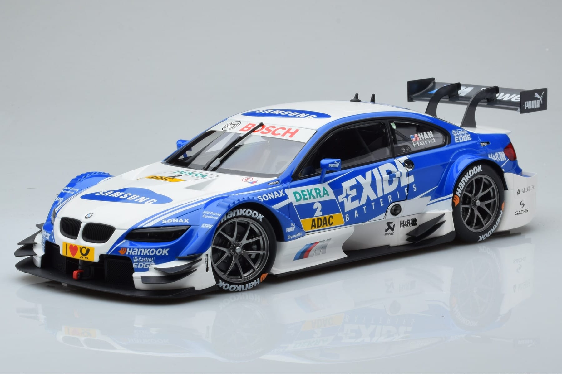 BMW M3 #2 BMW Team RMG A.J. Hand DTM 2012 Minichamps 1:18 100122202 Metall