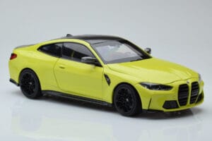 BMW M4 G82 Kollane Edasimüüja Eriväljaanne Minichamps 1:18 80435A51949 Metall - pilt 6/8