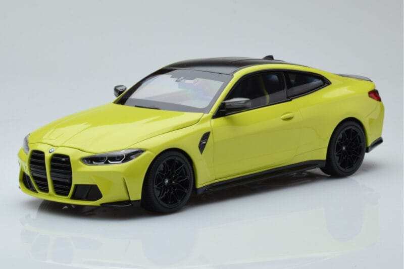 BMW M4 G82 Kollane Edasimüüja Eriväljaanne Minichamps 1:18