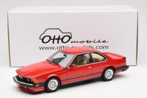 BMW M635 CSi E24 Henna Punane Otto 1:18 OT1018 Vaik - pilt 6/6