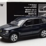 BMW X5 4.4i E53 Tume Sinine Kyosho 1:18 - image 8 of 8