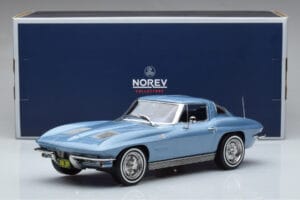 Chevrolet Corvette C2 Sting Ray Sinine Norev 1:18 189050 Metall - pilt 6/6