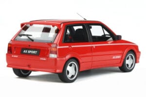 Citroen AX Sport Punane Otto 1:18 OT799 Vaik - pilt 2/5