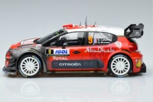 Citroen C3 WRC #9 S. Lefebvre / G. Moreau Tour de Corse 2017 Norev 1:18 181633 Metall - pilt 3/6