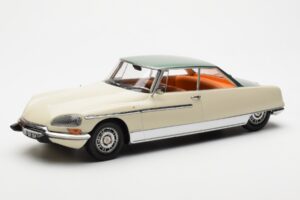 Citroen DS 21 Le Leman Kabriolett Elevandiluuvärv ja Roheline Norev 1:18