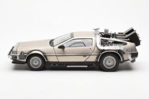 DeLorean DMC-12 Time Machine Back to the Future Hõbedane Sun Star 1:18 2711 Metall - pilt 3/8