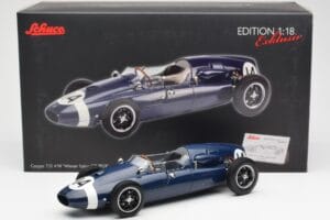 Cooper T51 Climax #14 S. Moss Italian GP Winner 1959 Schuco 1:18 450032600 Metall - pilt 8/8