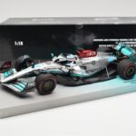 Mercedes AMG Petronas W13 E Performance #63 G. Russell Brazilian GP 1st Win 2022 Minichamps 1:18 - image 4 of 4