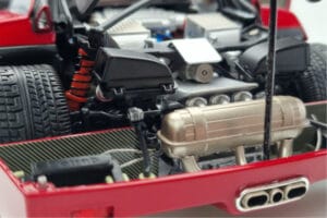 Ferrari F40 Punane Metallik Asia Exclusive Kyosho 1:18 08416RM-G Metall - pilt 13/14