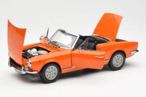 Fiat 124 BS Oranž Sun Star 1:18 4906 Metall - pilt 2/8