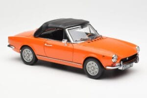 Fiat 124 BS Oranž Sun Star 1:18 4906 Metall - pilt 6/8