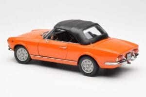 Fiat 124 BS Oranž Sun Star 1:18 4906 Metall - pilt 7/8