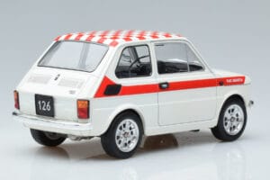 Fiat 126 Abarth Valge MCG 1:18 MCG18325 Metall - pilt 2/6