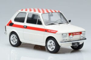Fiat 126 Abarth Valge MCG 1:18 MCG18325 Metall - pilt 4/6