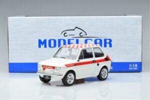Fiat 126 Abarth Valge MCG 1:18 MCG18325 Metall - pilt 6/6