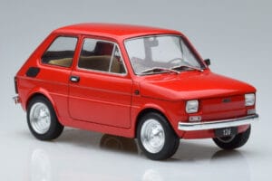 Fiat 126 Punane MCG 1:18 MCG18323 Metall - pilt 4/6