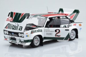 Fiat 131 Abarth Alitalia #2 W. Röhrl / C. Geistdörfer Rally Monte Carlo 1978 Kyosho 1:18 08376G Metall - pilt 2/10