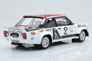 Fiat 131 Abarth Alitalia #2 W. Röhrl / C. Geistdörfer Rally Monte Carlo 1978 Kyosho 1:18 08376G Metall - pilt 3/10