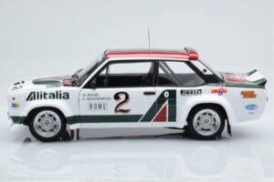 Fiat 131 Abarth Alitalia #2 W. Röhrl / C. Geistdörfer Rally Monte Carlo 1978 Kyosho 1:18 08376G Metall - pilt 4/10