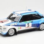 Fiat 131 Abarth #5 Team Fiat Works Rally Portugal 1980 Kyosho 1:18 08376A Metall