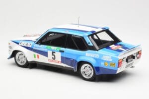 Fiat 131 Abarth #5 Team Fiat Works Rally Portugal 1980 Kyosho 1:18 08376A Metall - pilt 7/8