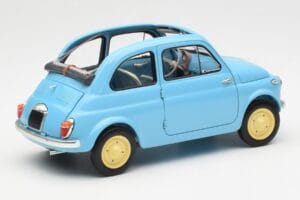 Fiat Nuova 500 Celeste Sinine Kyosho 1:18 08966LB Metall - pilt 3/8