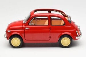 Fiat Nuova 500 Coral Punane Kyosho 1:18 08966R Metall - pilt 4/8