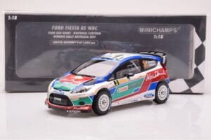 Ford Fiesta RS WRC Ford Abu Dhabi #3 M. Hirvonen / J. Lehtinen Winner Rally Australia 2011 Minichamps 1:18 151110803 Metall - pilt 6/6