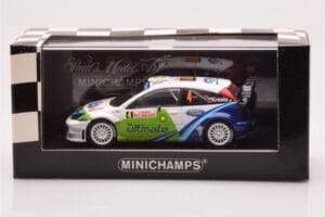 Ford Focus RS WRC #4 R. Kresta / J. Tomanek Rally Monte Carlo 2005 Minichamps 1:43 400058404 Metall - pilt 4/4