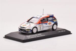 Ford Focus RS WRC #5 C. McRae / N. Grist Rally Acropolis Winner 2002 Minichamps 1:43 430028905 Metall - pilt 2/4