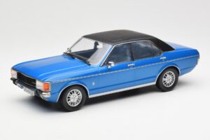 Ford Granada Mk1 Metallik Sinine Matt Must MCG 1:18