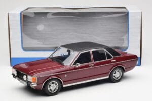 Ford Granada Mk1 Metallik Tumepunane Matt Must MCG 1:18 MCG18393 Metall - pilt 6/6