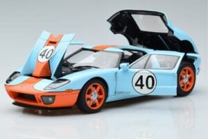 Ford GT Gulf Livery AUTOart 1:18 80513 Metall - pilt 2/8