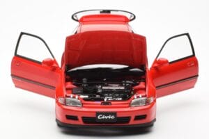 Honda Civic EG6 VTEC Punane LCD 1:18 LCD18018-RE Metall - pilt 5/11