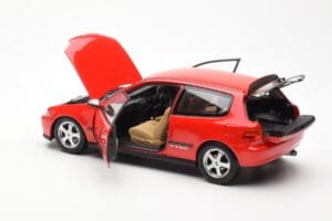 Honda Civic EG6 VTEC Punane LCD 1:18 LCD18018-RE Metall - pilt 8/11