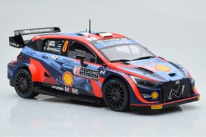 Hyundai i20 N Rally1 #8 O. Tanak / M. Jarveoja Rally Monte Carlo 2022 IXO 1:18 18RMC113 Metall - pilt 4/6