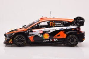 Hyundai i20 N Rally1 #11 T. Neuville / M. Wydaeghe Rally Croatia 2023 IXO 1:18 18RMC160A Metall - pilt 3/6