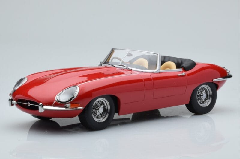 Jaguar E-Type Series 1 Roadster Punane KK-Scale 1:18