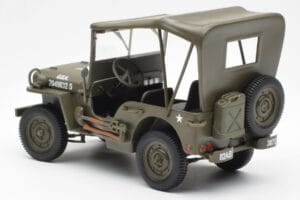 Jeep Willys Tentkatusega UT Models 1:18 180149002 Metall - pilt 5/6