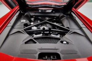 Lamborghini Aventador LP700-4 Andromeda Punane AUTOart 1:18 74669 Metall - pilt 9/10