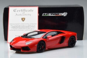 Lamborghini Aventador LP700-4 Andromeda Punane AUTOart 1:18 74669 Metall - pilt 10/10