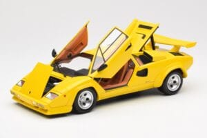 Lamborghini Countach LP 5000 Quattrovalvole Kollane Kyosho 1:18 08320Y Metall - pilt 2/8