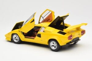 Lamborghini Countach LP 5000 Quattrovalvole Kollane Kyosho 1:18 08320Y Metall - pilt 5/8
